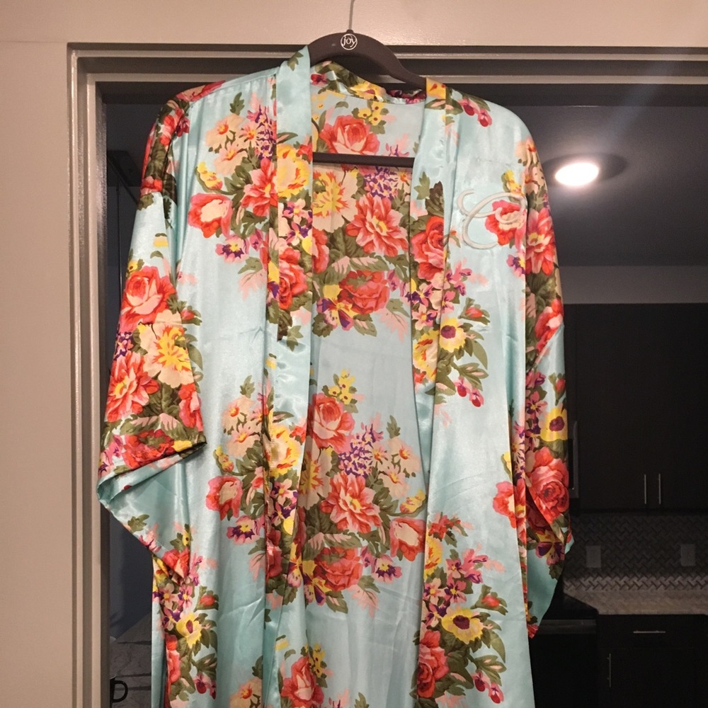 Satin Kimono robe